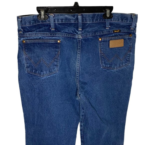 Vintage Wrangler Mens Jeans Sz 38x32 (38x30.5) Cowboy Cut Medium Wash - Picture 5 of 13